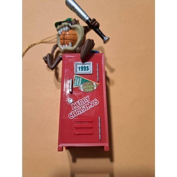 Vintage 1998 Warner Sports Taz Christmas Ornament Tasmanian Devil Looney Tunes - Picture 3 of 9